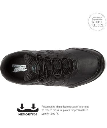 Avia Focus Black Non Slip Women's Comfort Shoes for Work, Nursing, Restaurants & Walking - Size 7.5 - Buy Online on GoSupps.com