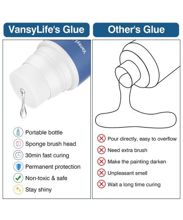 VansyLife Diamond Painting Sealer 120ML - Permanent Hold & Shine Effect - 5D Diamond Painting & Jigsaw Puzzle Glue (4 OZ) - Buy Online on GoSupps.com