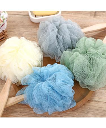 Soft Mesh Loofah Body Scrubber - Exfoliating Shower Sponge with Handles for Men & Women - Grey Bath Towel (1 Count - Buy Online on GoSupps.com