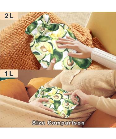 Buy Naanle Slice Avocado Hot Water Bottle - Transparent 1L Heat Therapy for Bed Hand & Feet Pain Relief - International Shipping - Buy Online on GoSupps.com