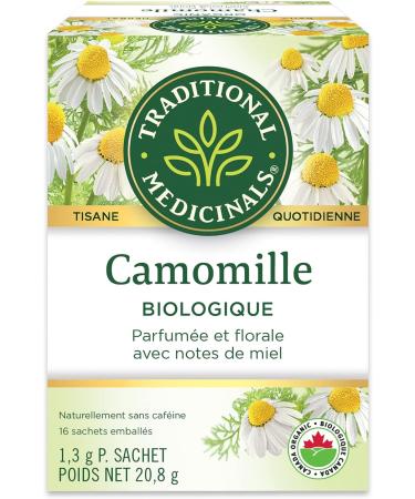 Traditional Medicinals - Organic Chamomile Herbal Tea (Pack of 1) - Soothing and Relaxing - 16 Tea Bags Total Tea Chamomile 16 Count (Pack of 1) - Buy Online on GoSupps.com