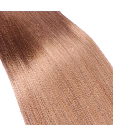 High-Quality Keratin Bonding Hair Extensions - #4/27 Ombre - 60cm - 50 Strands - 100% Remy Real Hair by Novon Hair Extensions - Buy Online on GoSupps.com