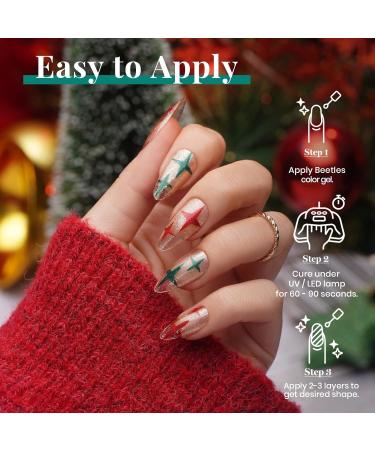 Beetles Gel Nail Polish Set Sparkle Green Glitter & Dark Colors | UV LED Soak Off Nail Art Kits for Women - Buy Online on GoSupps.com