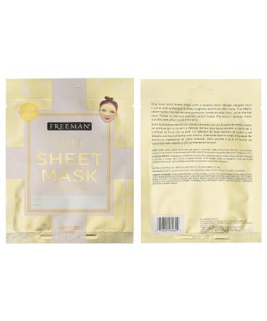 FREEMAN Limited Edition Christmas Metallic Sheet Masks Variety 12 Pack - Brightening Gold, Purifying Silver, Soothing Rose Gold - Perfect Gift for Her - Buy Online on GoSupps.com