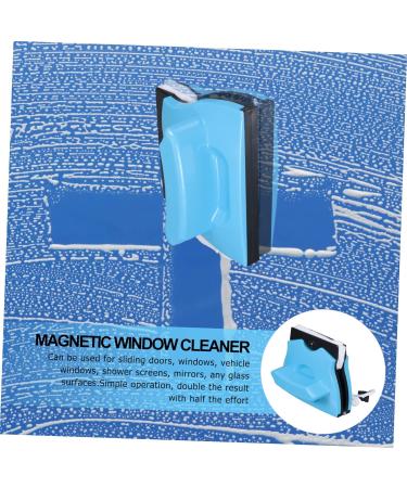1pc Hollow Glass Wiper Magnetic Car Cleaner Magnetic Windshield Cleaner Magnetic Glass Cleaner Window Wiper car Magnets Double Sided Glass Wiper Plastic Double Layer Washing Brush - Buy Online on GoSupps.com