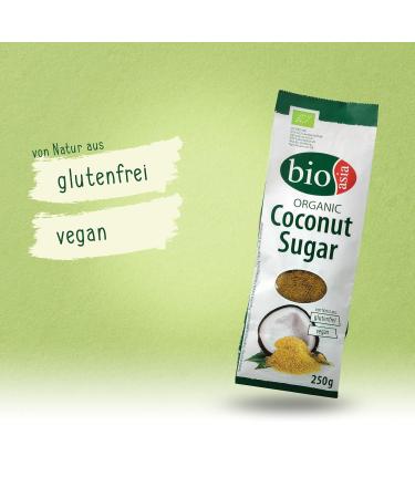 BIOASIA Organic Coconut Blossom Sugar | 100% Pure Additive-Free Vegan & Gluten-Free | 4 x 250g - International Shipping Available - Buy Online on GoSupps.com