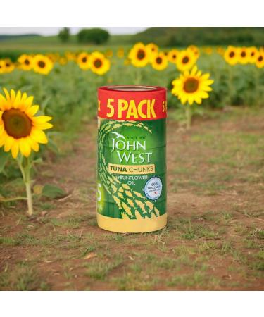 Tuna Fish Chunks in Sunflower Oil 5 Tins 5 x 132g - Buy Online on GoSupps.com