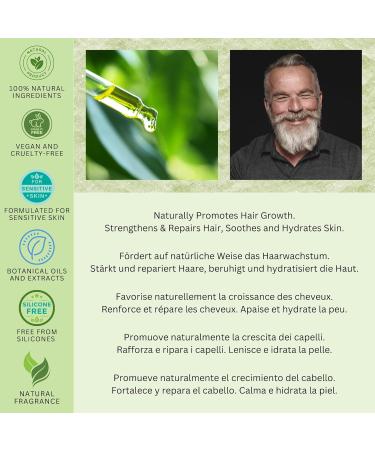 100% Natural Argan Oil Beard Oil with Rosemary & Tea Tree - 100ml | Fine Line Apothecary - Moisturizing Skin Hair Body & Nails - Buy Online on GoSupps.com