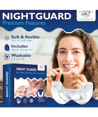 Sleepgene Dental Night Guard - BPA-Free Moldable Mouth Guard for Teeth Grinding - Promotes Deep Sleep - Includes Hygienic Storage Case (Small) - Buy Online on GoSupps.com