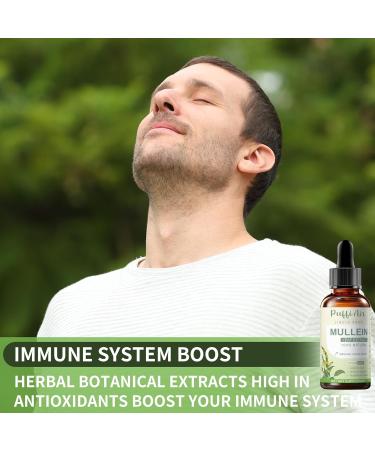 Mullein Drops for Lungs with Mullein Leaf, Thyme & Marshmallow Root Lung Cleansing Formula for Smokers, Supporting Respiratory Health & Immunity | 120ml (4fl oz) Natural Vegan Non-GMO 2 Fl Oz (Pack of 2) - Buy Online on GoSupps.com