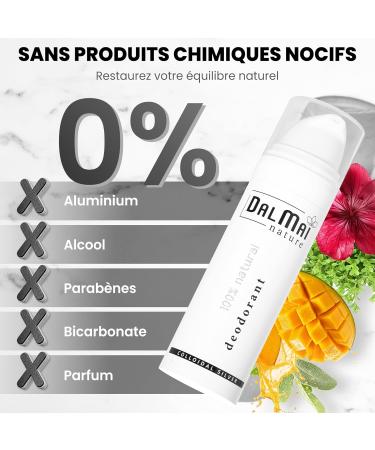 Deodorant Naturel sans Aluminium sans Alcool Puissant Antimicrobien 100% Naturel et Efficace Avec de L'argent - Deodorant Homme Femme et Enfants - D odorant Creme sans Parfum - Buy Online on GoSupps.com