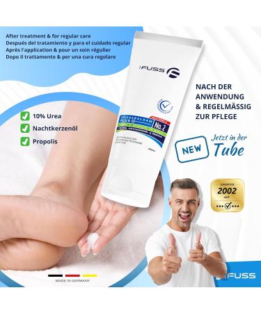 Mr. Fuss Cornea Cream & Antihorn Skin Foot Care Balm - 200ml with 10% Urea for Very Dry Skin - International Shipping Available - Buy Online on GoSupps.com