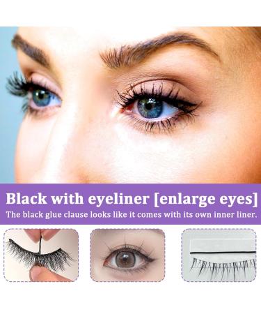 Self-Adhesive Eyelash Strips - No Glue Required Reusable & Easy to Apply - Perfect for Fake Eyelashes - Buy Online on GoSupps.com