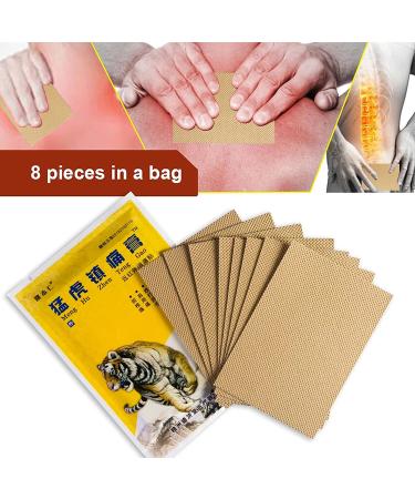 Footsihome Pain Relieving Patches - 40 Herbal Back Muscle Patches - Tiger Chinese Hot Patch for Muscle & Joint Heat Relief - 40 Pcs - Buy Online on GoSupps.com