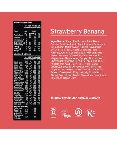 Huel Black Edition 8 x 500 ml bottles protein shakes strawberrybanana flavour highprotein drink 35 g protein per bottle rich in vitamin D fatty acids calcium readytoeat meals - Buy Online on GoSupps.com