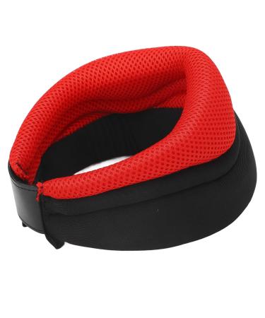 Neck Support Brace Breathable Sponge High Elasticity Prevent Forward Head Posture Cervical Collar for Office Study (Red) #311
