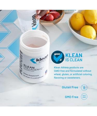 Klean Athlete Klean Collagen+C | Supports Musculoskeletal Health to Help Optimize Performance and Mobility | 11.8 Ounces | Natural Tropical Fruit Flavor - Buy Online on GoSupps.com