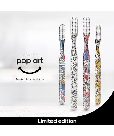 SMYL Toothbrush for Adults - Urban Pop Art Graffiti Design Nylon Bristles for Effective Oral Care & Plaque Removal 1 Count - Buy Online on GoSupps.com