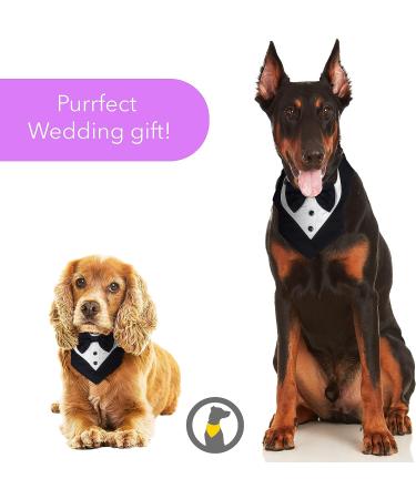 Odi Style Dog Tuxedo for Large Dogs - Wedding Attire with Bow Tie for Dogs - Engagement Gift & Photography Prop - Buy Online on GoSupps.com