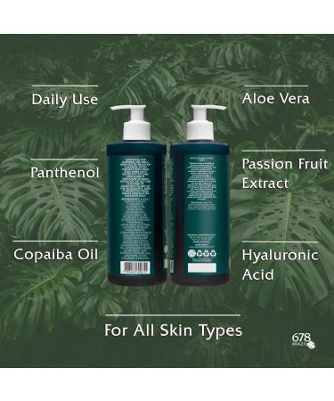 678Brazil Soothing Gel - Soothes Refreshes and Calms the Skin - Daily Use - For All Skin Types - with Copaiba Passion Fruit Aloe Vera Panthenol Hyaluronic Acid - 17.63 Oz - Buy Online on GoSupps.com