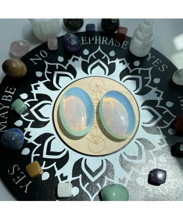 XIANNVXI Large Opal Worry Stone - Natural Polished Oval Gemstone for Healing Energy - 2.4 Pocket Stone - International Shipping Available - Buy Online on GoSupps.com