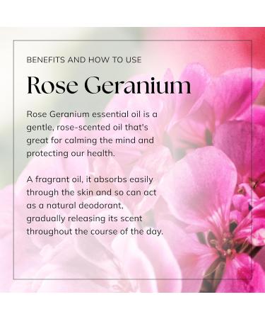 Nikura Rose Geranium Essential Oil - 10ml | Rose Geranium Oil for Sleep Aromatherapy Diffusers for Home Candle-Making Bath Anxiety Massage Skin | 100% Pure Natural Oils | Vegan & UK Made Rose Geranium 10 ml (Pack of 1) - Buy Online on GoSupps.com
