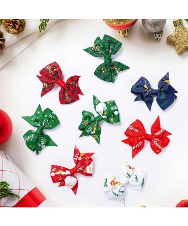 Buy 8 Pieces Christmas Hair Clips | Colorful Hair Accessories for Girls | Perfect for Christmas Parties & Festivals - Buy Online on GoSupps.com