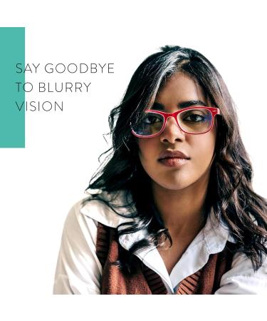 Buy Chic Red Nerd Blue Light Glasses for Women | Oversize Magnifying Reading Glasses 1.0x - Perfect for All Face Shapes - Buy Online on GoSupps.com