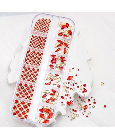 Clear Nail Art Rhinestone Clear Gals Nail 3D Glitter Nail Art Decoration Nail Jewelry Flat Back Nail Crystal Nail Crystal Rhinestone Kit for Nail Art - Buy Online on GoSupps.com