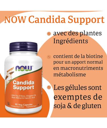 Now Foods Candida Support with Oregano Oil Food Supplement 90 Vegan Lab Tested Soy Free Gluten Free Non-GMO - Buy Online on GoSupps.com