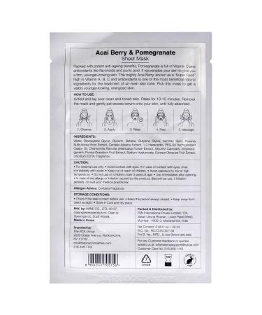 Nykaa Naturals Skin Secrets Bubble Sheet Mask - Acai Berry & Pomegranate - Hydrating & Brightening Facial Sheet Mask - 0.67 oz - International Shipping Available - Buy Online on GoSupps.com