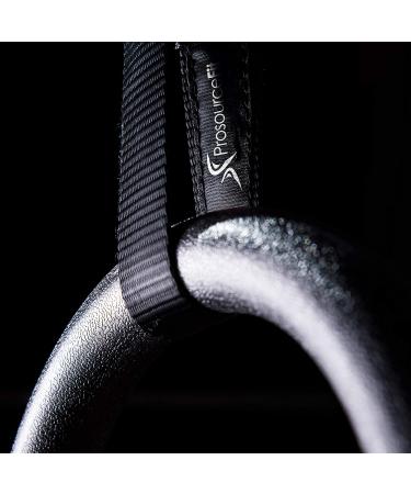 ProsourceFit Gymnastics Rings - Total Body Conditioning at Home | Adjustable Straps | Black - Lexan - Buy Online on GoSupps.com