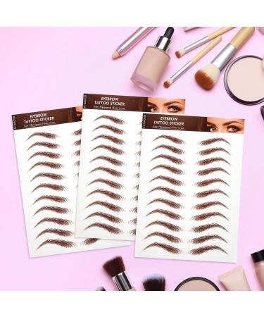 VALICLUD Autocollants pour Sourcils Authentiques 5 Pi ces Taille Standard Transfert L'eau Imperm able pour Maquillage F minin pilation et Mise Couleur Marron Kit de Tatouage - Buy Online on GoSupps.com