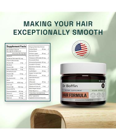 23-in-1 Hair Growth Formula for Men & Women - Biotin 6000 mcg - Advanced Herbal Supplement for Faster Hair Thickness - 90-Day Supply - Buy Online on GoSupps.com