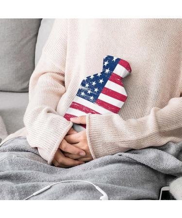 American Flag Hot Water Bottle - Pain Relief & Cramps - Rubber Bag for Hot/Cold Therapy & Foot Warmer - Buy Online on GoSupps.com