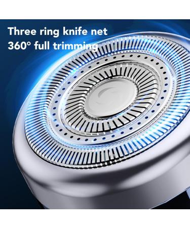 Alomejor Type C Electric Beard Trimmer for Men - Wet & Dry Low Noise Compact Clipper with ThreeKnife Net - Ideal for International Shipping - Buy Online on GoSupps.com