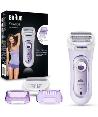 Buy Braun Silk- pil Lady Shaver 5-560 - 3-in-1 Wet & Dry Electric Razor & Face Mini Hair Remover | Fast & Gentle Shave for Women - International Shipping Available - Buy Online on GoSupps.com