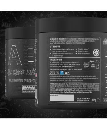 ABE Pre Workout Bundle 375g + JUG 2.5 LT Matt Black | All Black Everything Cherry Cola Pre Workout Powder for Energy & Performance - Buy Online on GoSupps.com