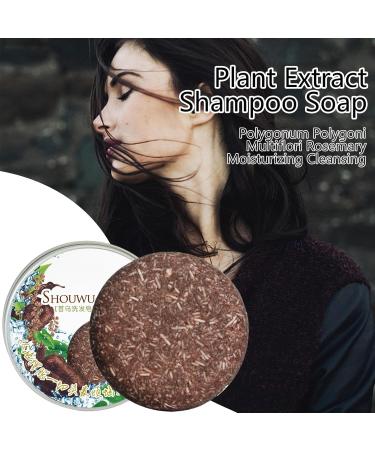 Natural Gray Hair Removal Soap - Multiflorum Rosemary Polygonum Herbal Shampoo Bar | 1.94 oz Organic Hair Color Restoring Solid Bar Nourishing A Hair Care Aid - Buy Online on GoSupps.com