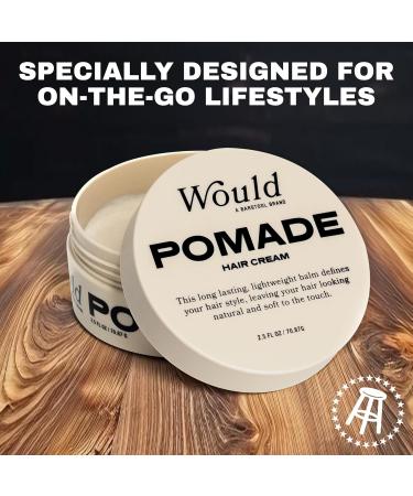 Buy Would Pomade Hair Cream for Men - 2.5 Oz | Natural Styling Matte Finish Medium Hold Lightweight Flake-Free - Buy Online on GoSupps.com