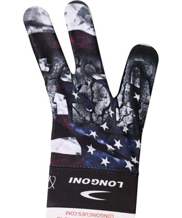 Longoni Fancy Flag 4 Billiard Pool Cue Glove - Left Hand | Premium Quality - Buy Online on GoSupps.com