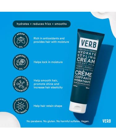 Buy VERB Hydrate Styling Cream - 5.3 Fl Oz (Amber + Warm Jasmine) - Best International Shipping - Buy Online on GoSupps.com