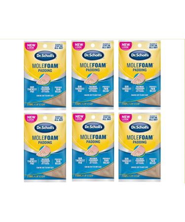 Dr. Scholl's Molefoam Padding Strips - 2 each Pack of 6