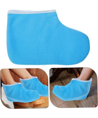HAPINARY 1 Pair Waxed Cotton Footmuffs Paraffin Wax Hydrating Foot Mask Foot Covers Paraffin Bath Bags Wax Bath Foot Liners Moisturizing Socks Foot Spa Wrapping Cover Wax Booties Polyester 26.50X19.00X1.00CM Blue - Buy Online on GoSupps.com