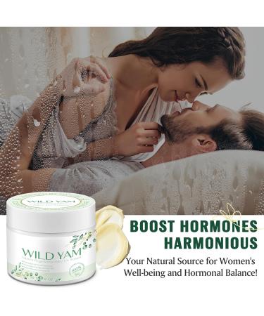 Wild Yam Cream for Hormone Balance | Natural Skincare for Menopause & Menstrual - 3.17 oz Organic Solution | Alleviate Hot Flashes & Night Sweats - Buy Online on GoSupps.com