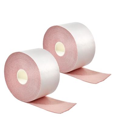 Moleskin for Feet & Blisters - Blister Tape Prevention - Durable Moleskin (2-Pack), 2 Adhesive Rolls 100% Cotton, 2" by 15'