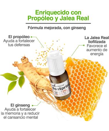 Soria Natural Fostprint Plus with ginseng vitamins for fatigue and memory jelly B vitamins biotin vitamin E vitamin D Lcarnitine and pure propolis 20 bottles of 15 ml - Buy Online on GoSupps.com