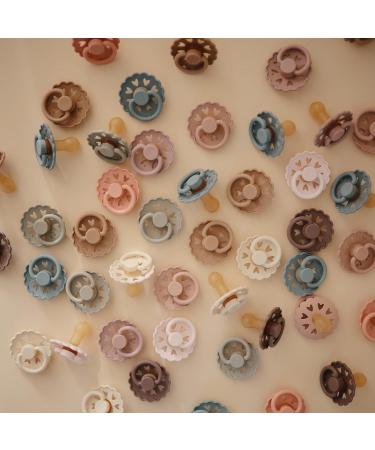 Frigg Fairytale Schnuller 2 Pack | BPA-Free Latex Pacifier | Cherry Shape | Size 2 (6-18 months) | Made in Denmark | Cream/Blush - Buy Online on GoSupps.com