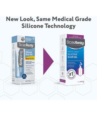 ScarAway 100% Medical-Grade Silicone Scar Gel - 0.71 oz (20g) for Face, Body, Surgical, Burn, Hypertrophic Scars, Keloids, Acne Treatment - Buy Online on GoSupps.com