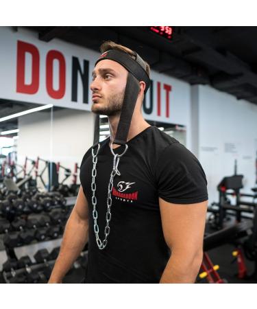 ARMAGEDDON SPORTS Head Trainer - Neoprene Neck Training Harness with Steel Chain for Weightlifting - Enhance Strength & Performance - Buy Online on GoSupps.com